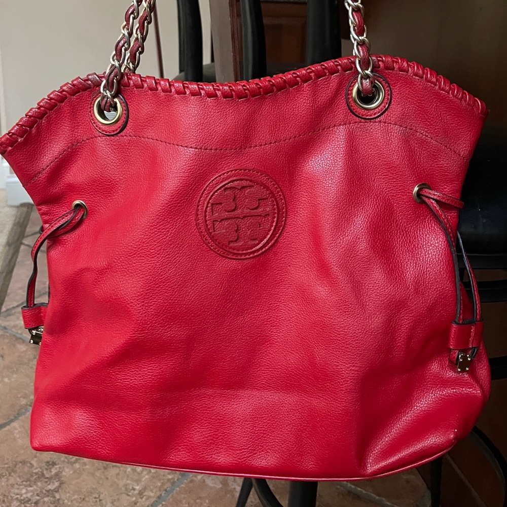 Tory Burch Marion Leather Slouchy Tote